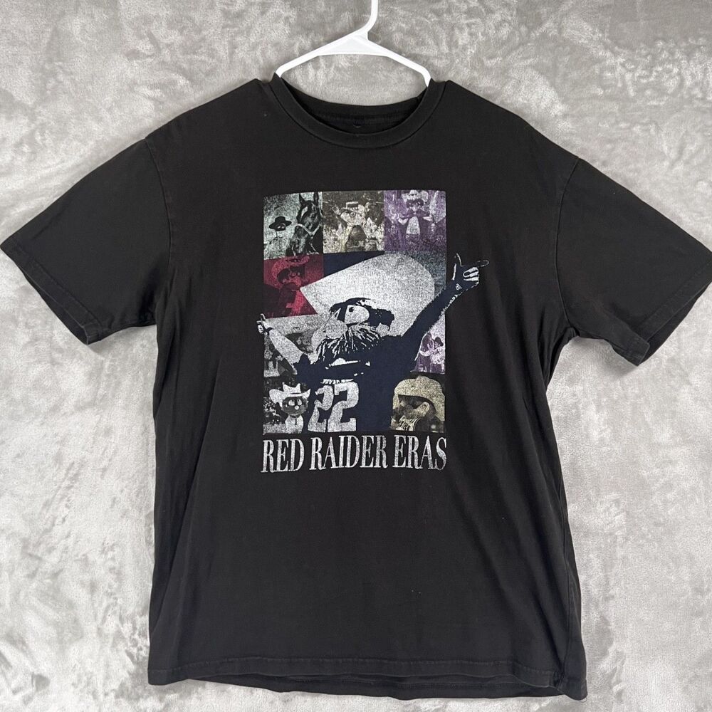 Texas Tech University “Red Raider Eras” black graphic T-shirt by Student Body